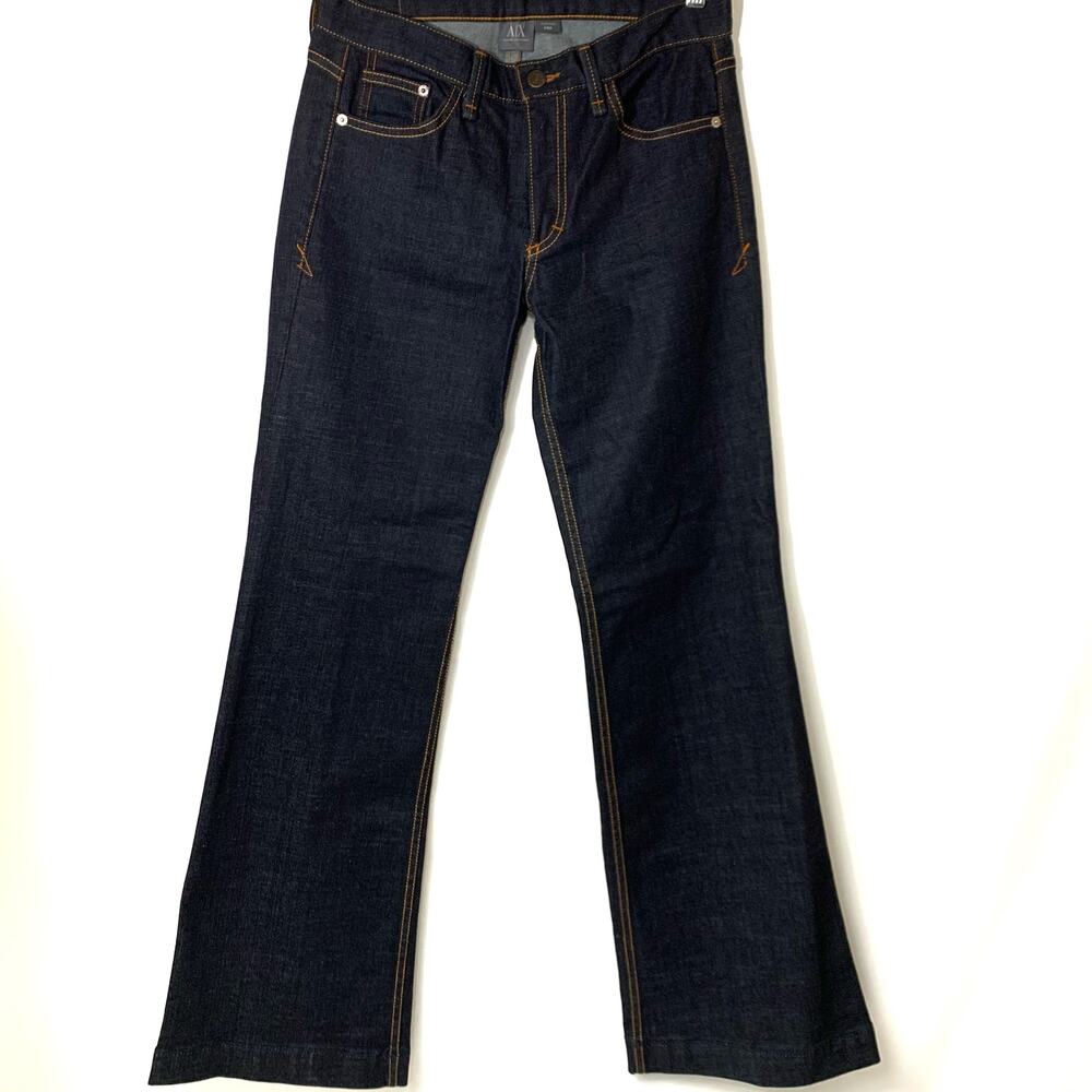 Armani Exchange 305 Bootcut Dark Wash Denim Jeans NWOT Size 6